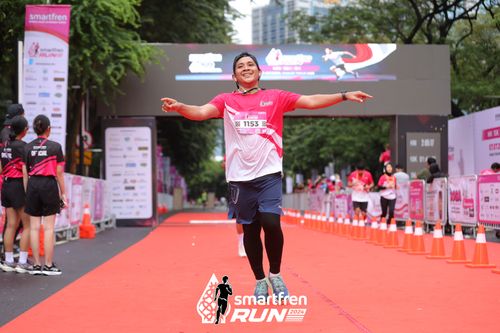 Race photo from Smartfren Run 2024