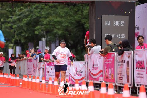 Race photo from Smartfren Run 2024