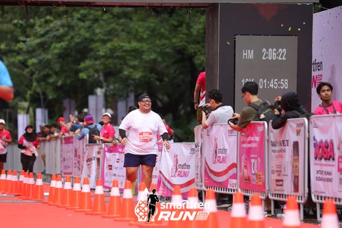 Race photo from Smartfren Run 2024
