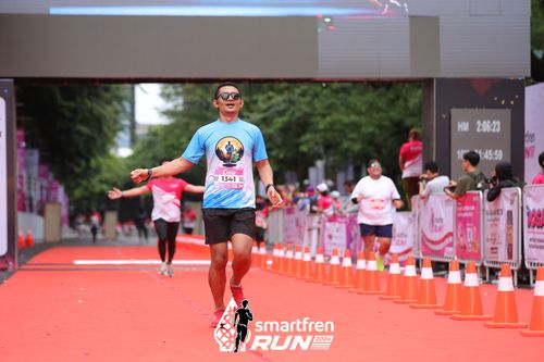 Race photo from Smartfren Run 2024