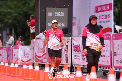 Race photo from Smartfren Run 2024