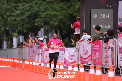 Race photo from Smartfren Run 2024