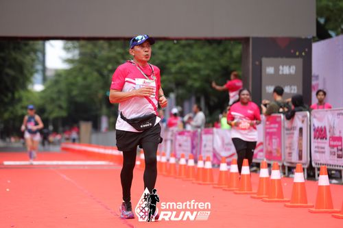 Race photo from Smartfren Run 2024