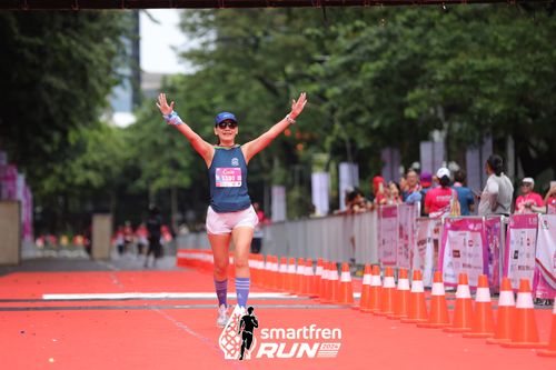 Race photo from Smartfren Run 2024