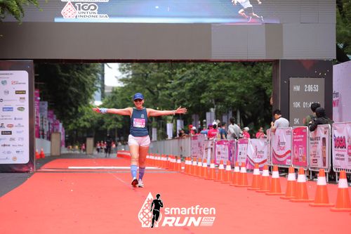 Race photo from Smartfren Run 2024
