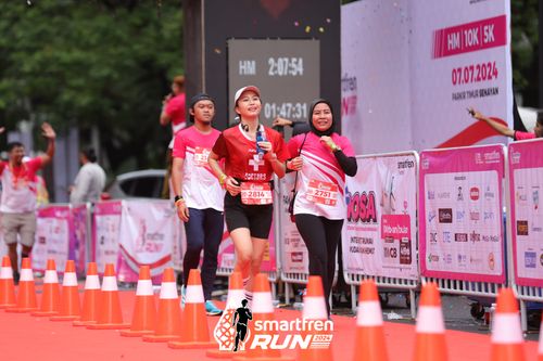 Race photo from Smartfren Run 2024