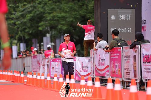 Race photo from Smartfren Run 2024