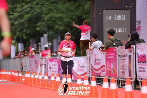 Race photo from Smartfren Run 2024
