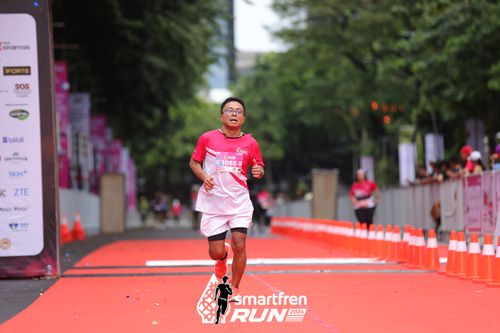 Race photo from Smartfren Run 2024
