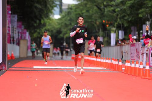 Race photo from Smartfren Run 2024