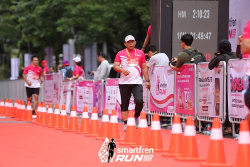 Race photo from Smartfren Run 2024
