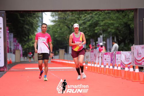 Race photo from Smartfren Run 2024
