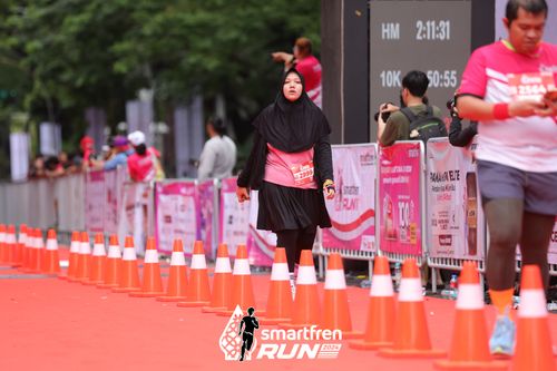Race photo from Smartfren Run 2024