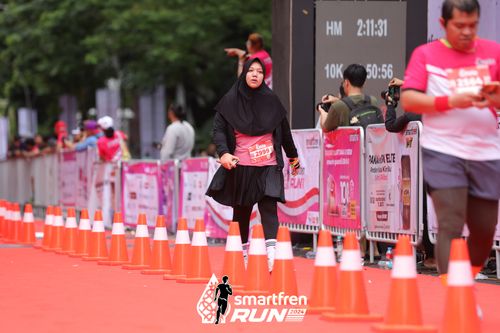 Race photo from Smartfren Run 2024