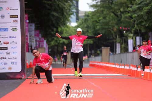 Race photo from Smartfren Run 2024