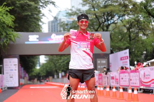 Race photo from Smartfren Run 2024