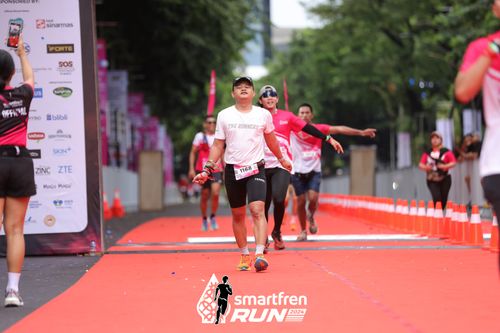 Race photo from Smartfren Run 2024