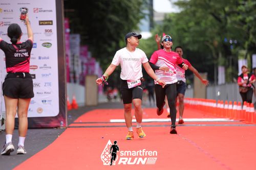 Race photo from Smartfren Run 2024