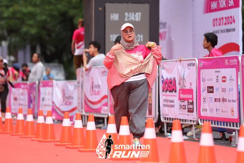Race photo from Smartfren Run 2024
