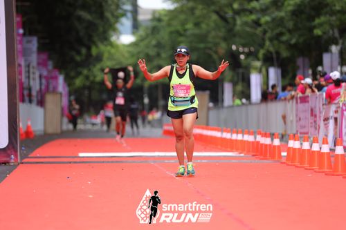 Race photo from Smartfren Run 2024