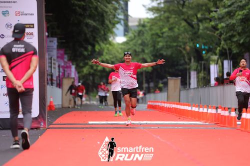 Race photo from Smartfren Run 2024