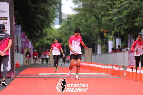 Race photo from Smartfren Run 2024