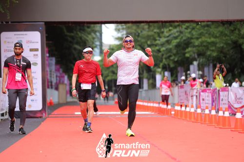 Race photo from Smartfren Run 2024