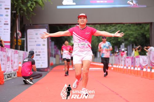 Race photo from Smartfren Run 2024