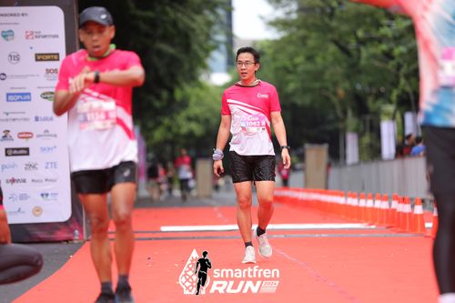 Race photo from Smartfren Run 2024