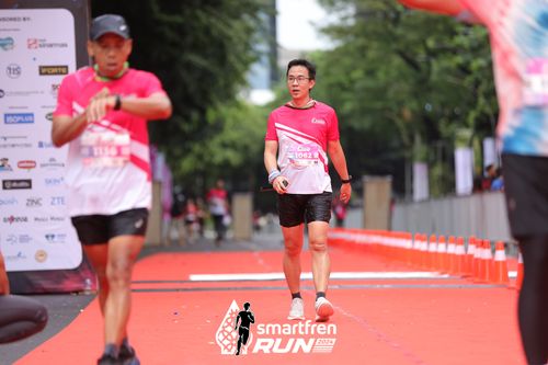 Race photo from Smartfren Run 2024