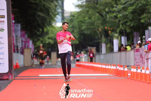 Race photo from Smartfren Run 2024