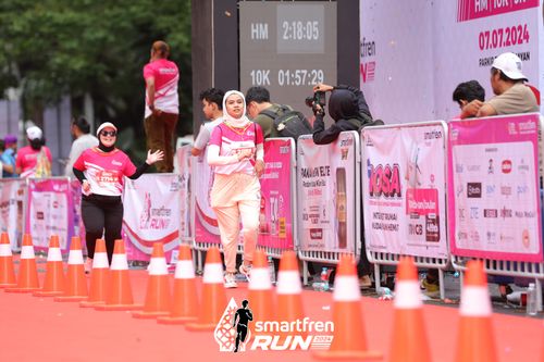 Race photo from Smartfren Run 2024
