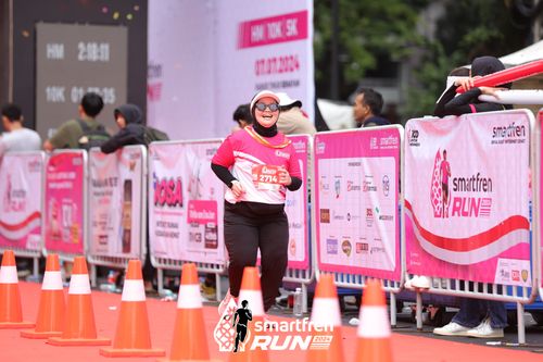 Race photo from Smartfren Run 2024