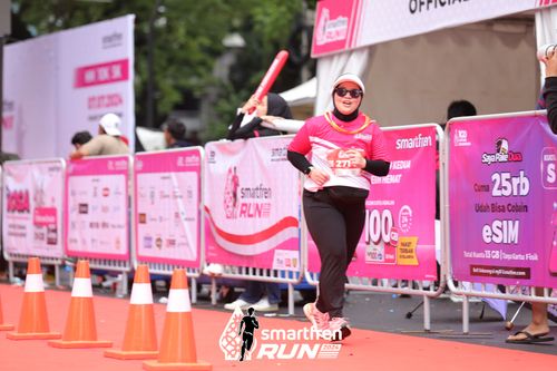 Race photo from Smartfren Run 2024