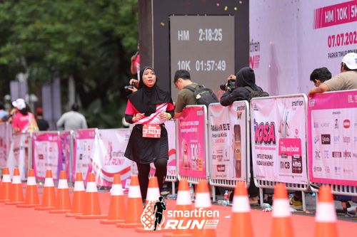 Race photo from Smartfren Run 2024