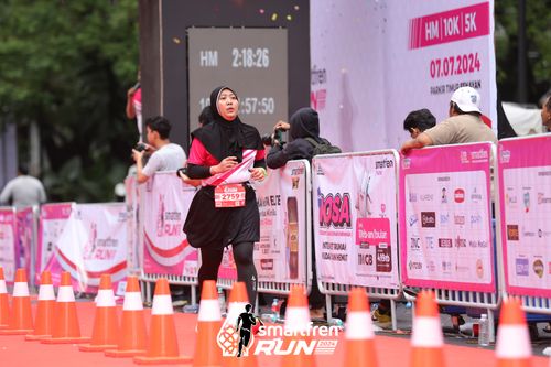 Race photo from Smartfren Run 2024