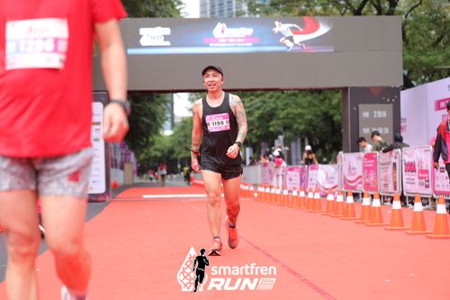 Race photo from Smartfren Run 2024
