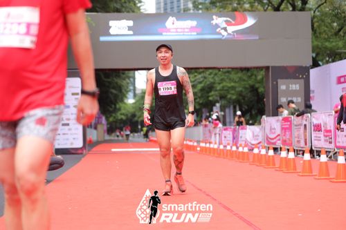 Race photo from Smartfren Run 2024