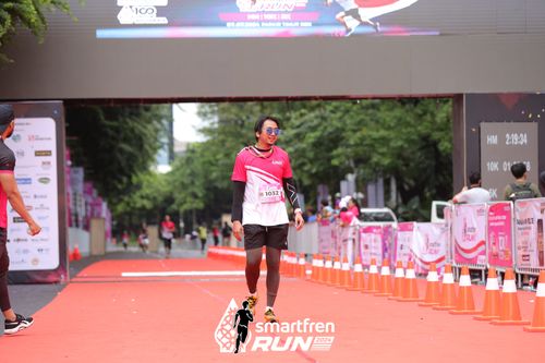 Race photo from Smartfren Run 2024
