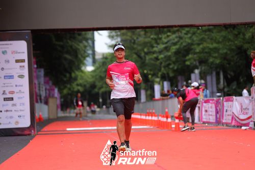 Race photo from Smartfren Run 2024