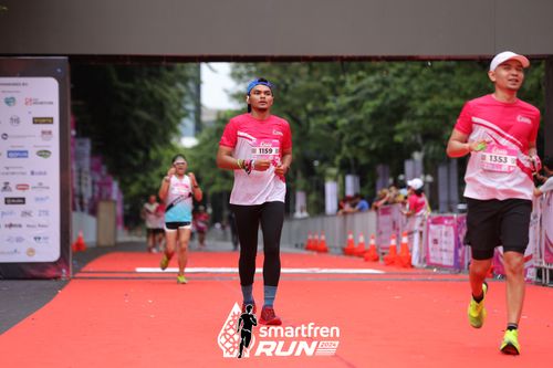 Race photo from Smartfren Run 2024
