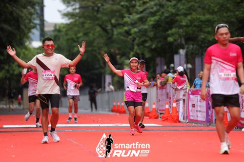 Race photo from Smartfren Run 2024
