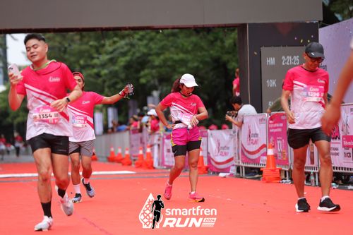 Race photo from Smartfren Run 2024