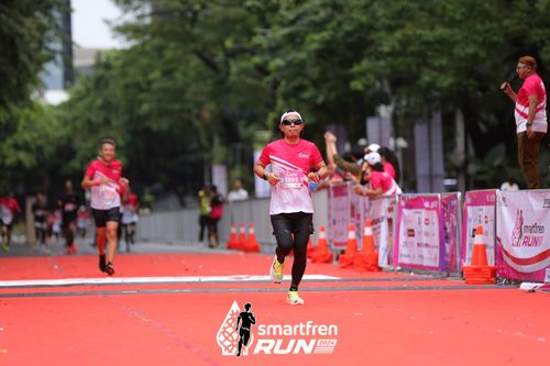 Race photo from Smartfren Run 2024