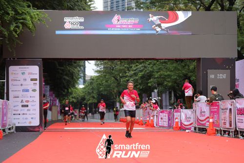 Race photo from Smartfren Run 2024