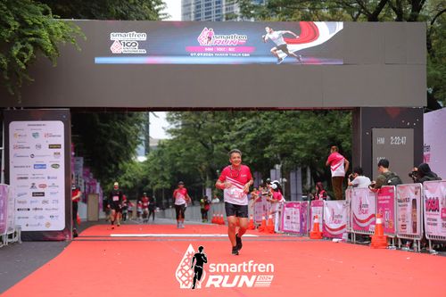Race photo from Smartfren Run 2024