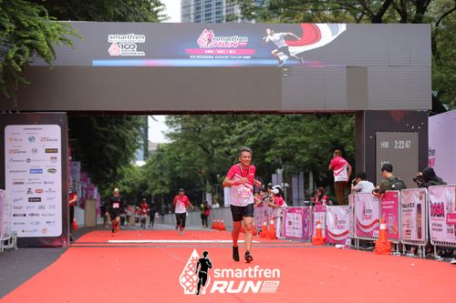 Race photo from Smartfren Run 2024
