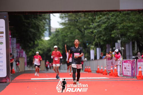 Race photo from Smartfren Run 2024