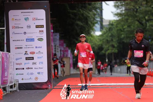 Race photo from Smartfren Run 2024