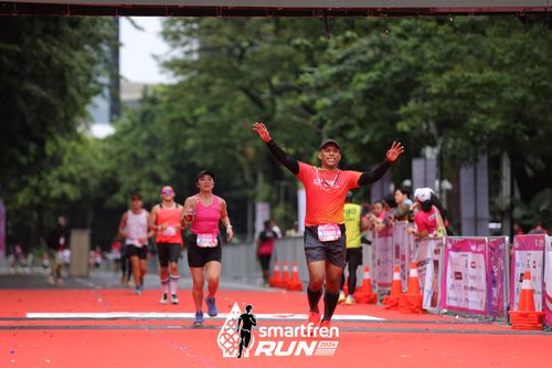 Race photo from Smartfren Run 2024
